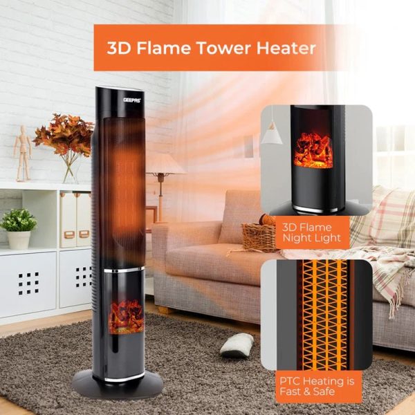 GEEPAS TOWER HEATER 2000W