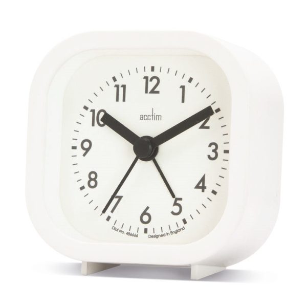 ACCTIM ROBYN ALARM CLOCK WHITE