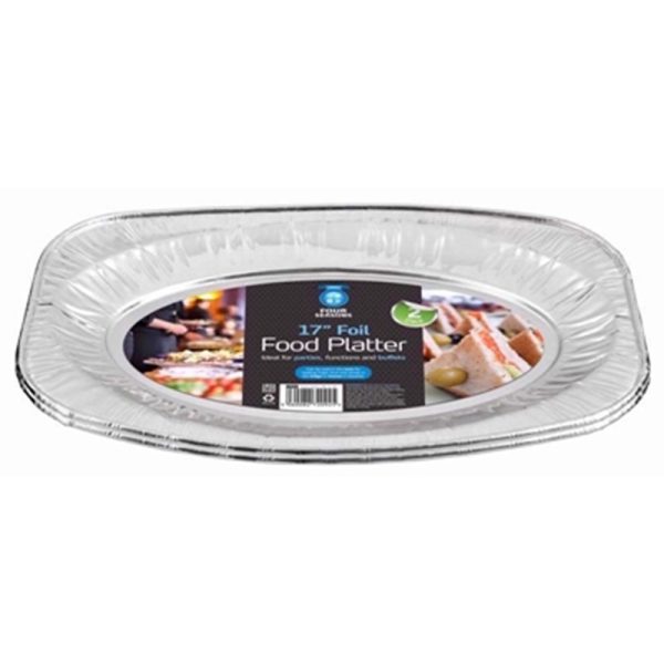 FOUR SEASONS FOIL PLATTERS 2PC 17IN