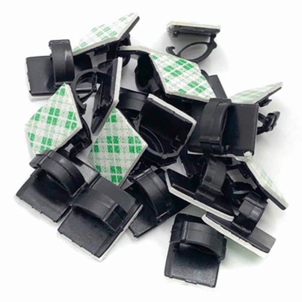 AMTECH CABLE CLIP 20PC SET SELF ADHESIVE