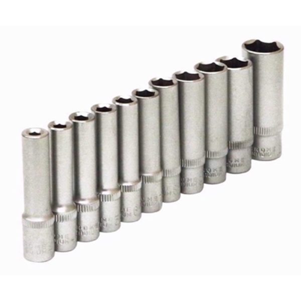 ROLSON DEEP SOCKET 11PC SET 1/4 DR