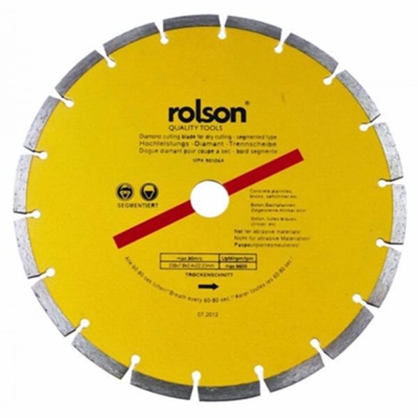 ROLSON DRY CUT DIAMOND BLADE 9INCH