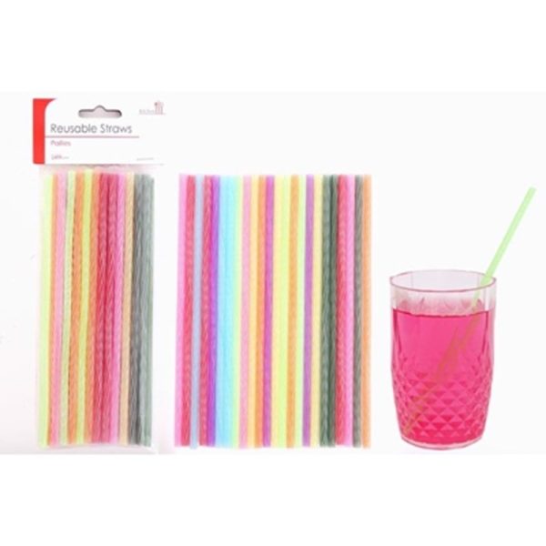 STRAWS REUSEABLE PACK OF 24