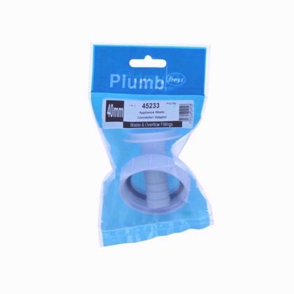 PLUMB APP WASTE CONNECTOR 40MM