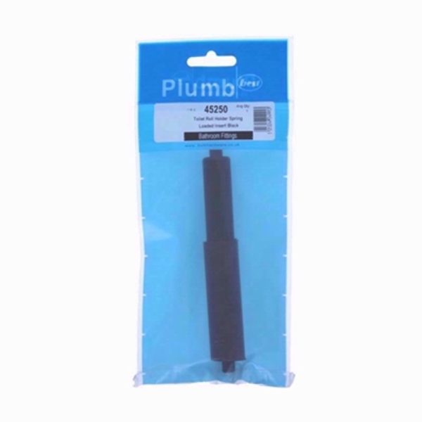 PLUMB TOILET R/HOLDER SPR INS BLK