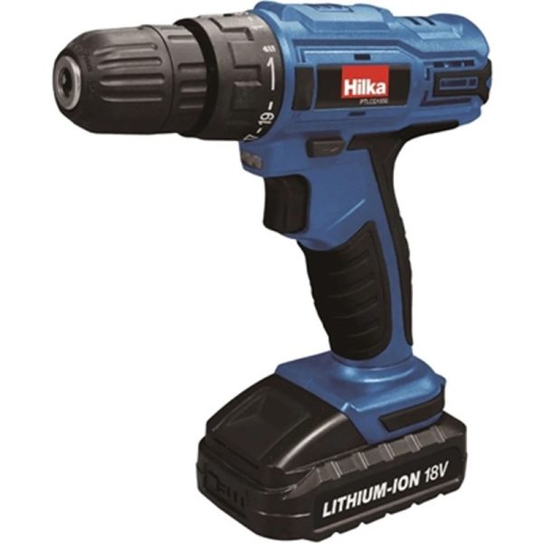 HILKA CORDLESS DRILL WITH 2 BATTERIES LI-ION 18V