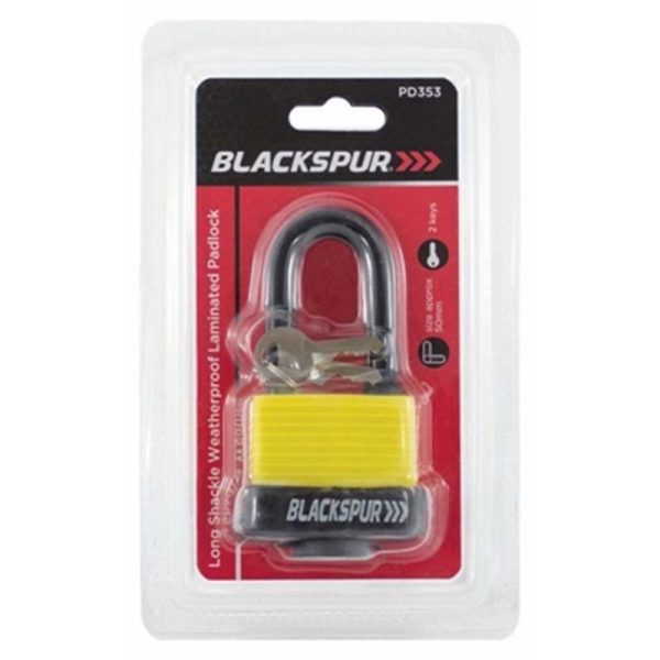 BLACKSPUR 50MM WEATHERPROOF PADLOCK