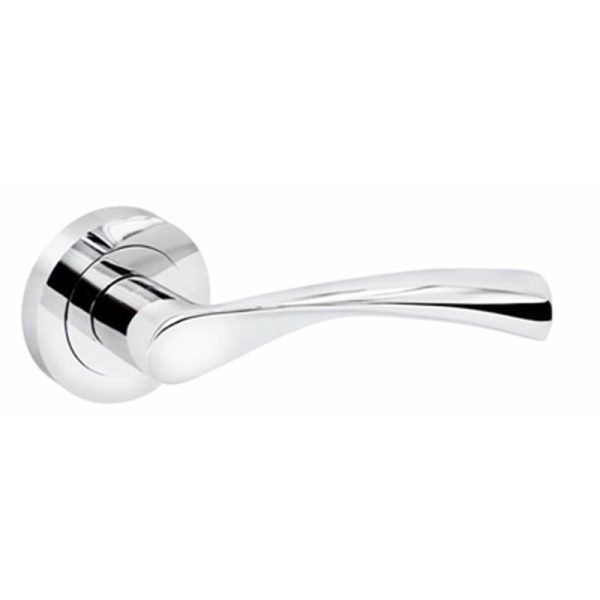 SMITHS LUNAR LEVER ON ROSE DOOR HANDLE