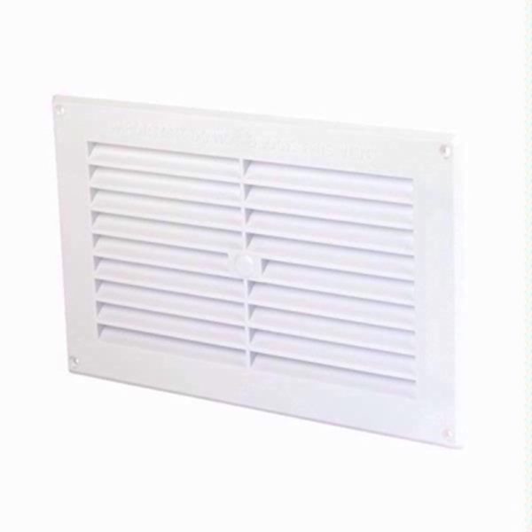 SECURIT PLST WHT LOUVRE VENT 9X6