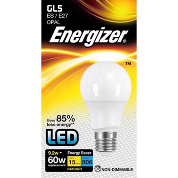 ENERGIZER LED GLS 9.2W D/L E27 BULB EACH