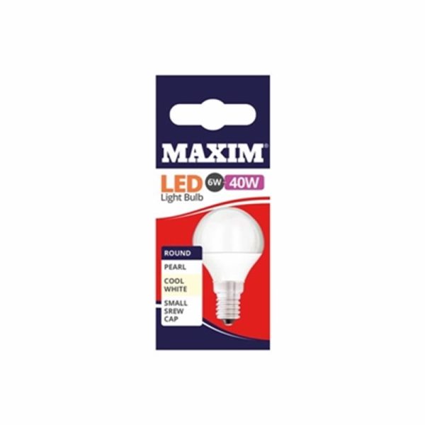 MAXIM LED ROUND SES 6W C/W PACK OF 10