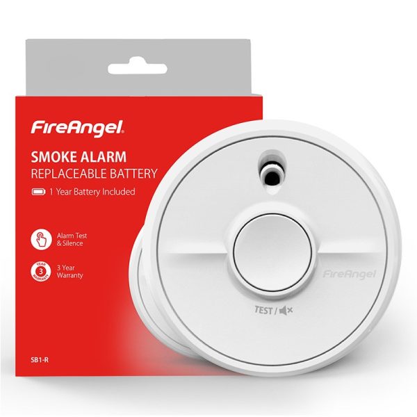 FIREANGEL SMOKE ALARM 1 YEAR OPTICAL