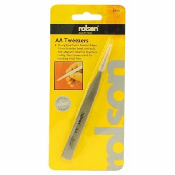 ROLSON STAINLESS STEEL TWEEZERS