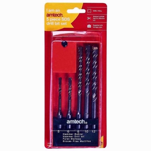 AMTECH DRILL BIT SDS 5PC SET