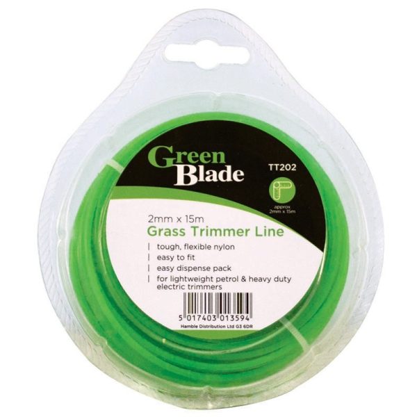 GREEN BLADE GRASS TRIMMER LINE 2MM X 15M