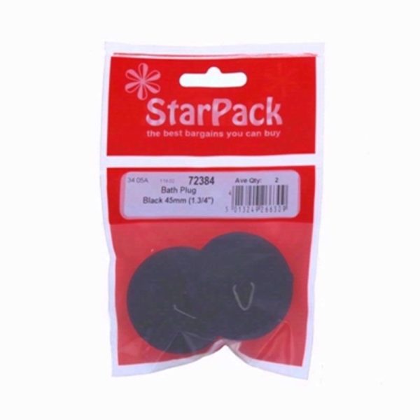 STARPACK BASIN PLUG 45MM BLACK