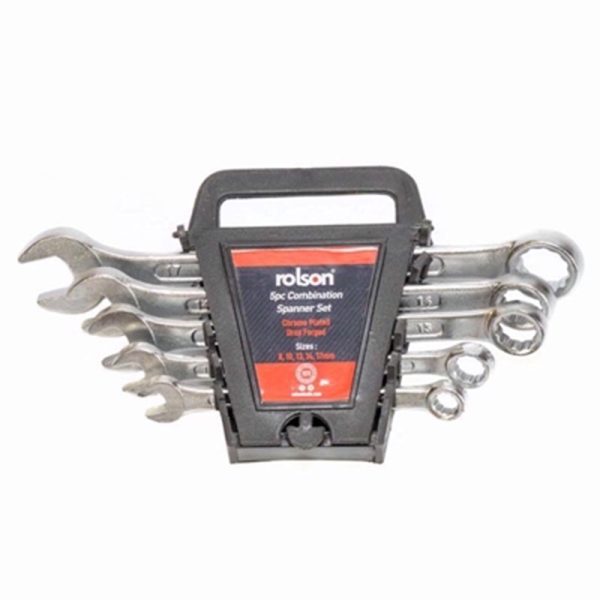 ROLSON SPANNER SET/ RACK 5PCE