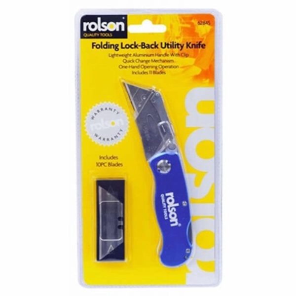 ROLSON UTILITY KNIFE FOLDING LOCKBACK