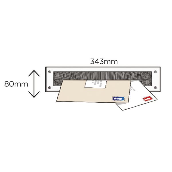 EXITEX LETTER PLATE SEAL WHITE