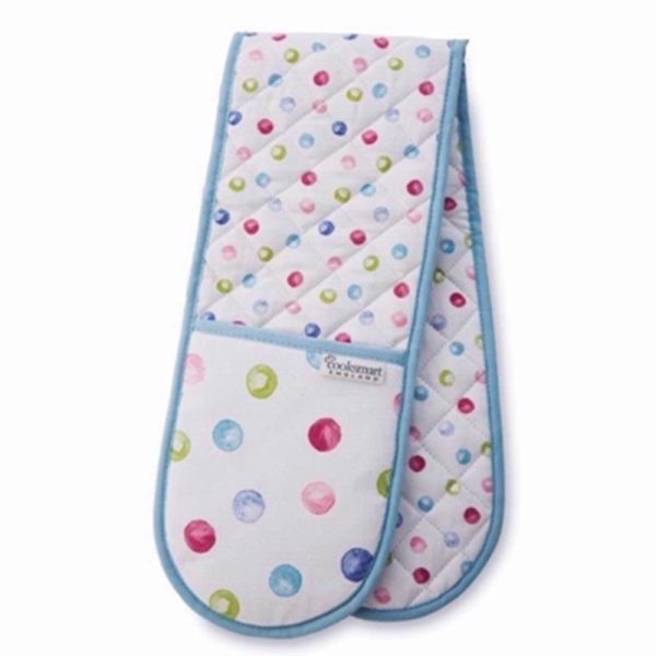 COOKSMART DOUBLE OVEN GLOVE SPOTTY DOTTY