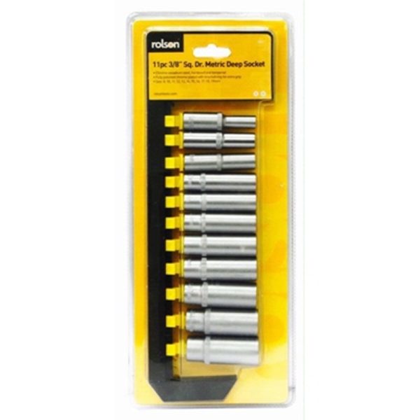 ROLSON DEEP SOCKET 11PC SET 3/8 DR