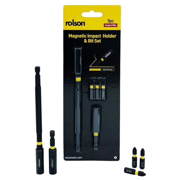 ROLSON MAGNETIC IMPACT HOLDER & BIT SET 5PC