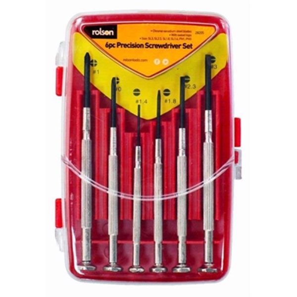 ROLSON PRECISION SCREWDRIVER 6PCE