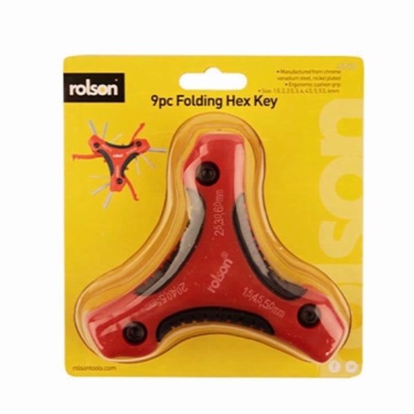 ROLSON TRIANGLE HEX KEY 9PCE