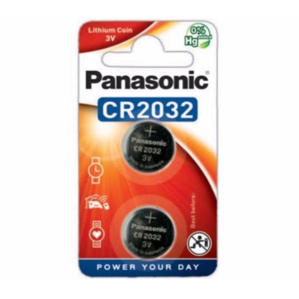 PANASONIC BATTERIES CR2032 2S PACK OF 12