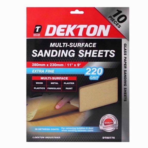 DEKTON MULTI-SURF SAND SHT 10PC 220GRIT