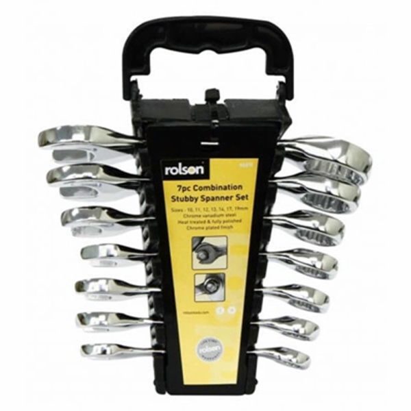 ROLSON SPANNER STUBBY SET 7PCE