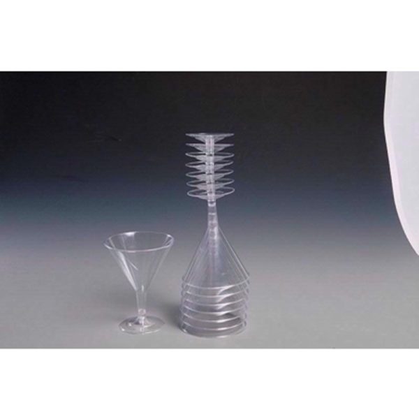 ESSENTIAL PLASTIC MARTINI 6 GLASSES