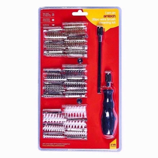 AMTECH WIRE BRUSH CLEANING 20PC KIT