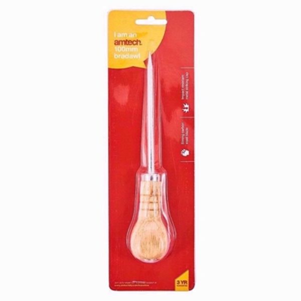 AMTECH WOOD HANDLE AWL 4INCH