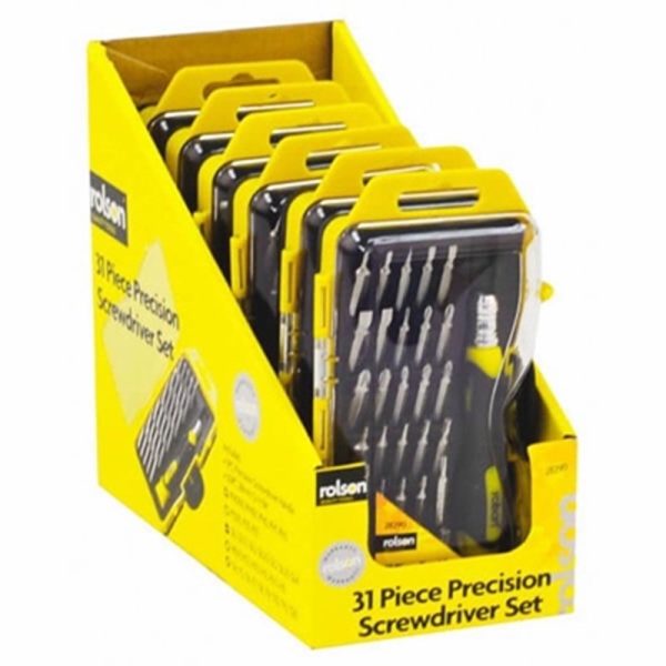 ROLSON PRECISION SCREWDRIVER SET 31PCE