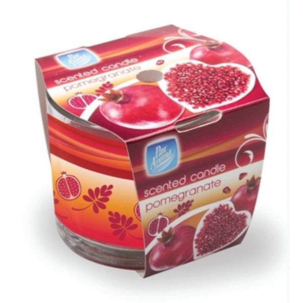 PAN AROMA CANDLE RND POMEGRANATE EACH