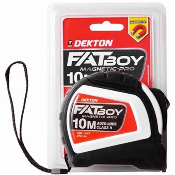 DEKTON FATBOY MAGNET TAPE MEASURE 10MX25MM