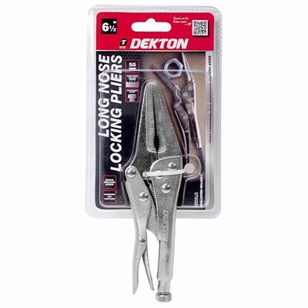 DEKTON LONG NOSE LOCKING GRIP PLIER