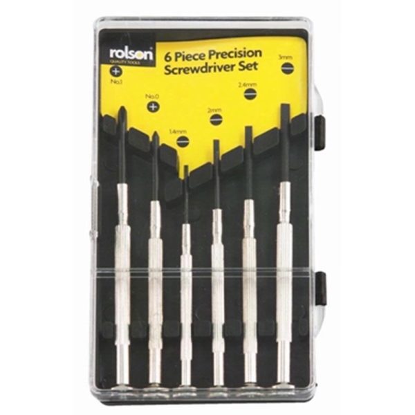 ROLSON PRECISION SCREWDRIVER SET 6PCE