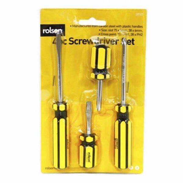 ROLSON SCREWDRIVER SET 4PCE