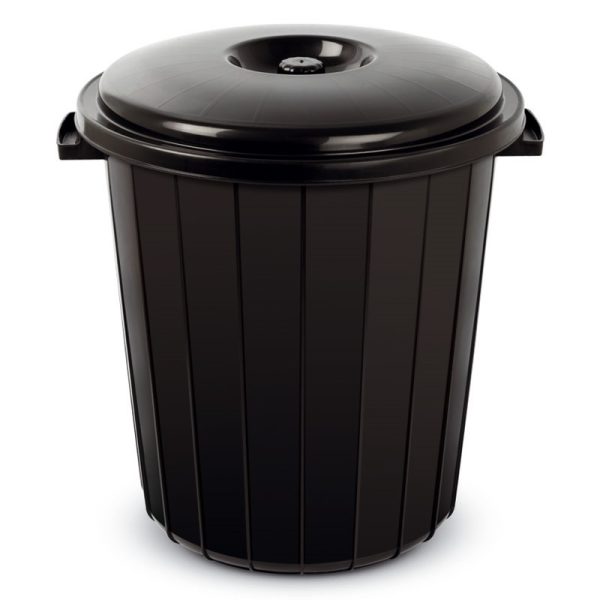 PLANET BLACK BIN 50LTR & LID