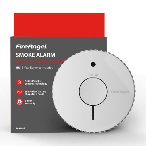 FIREANGEL SMOKE ALARM 5 YEAR OPTICAL