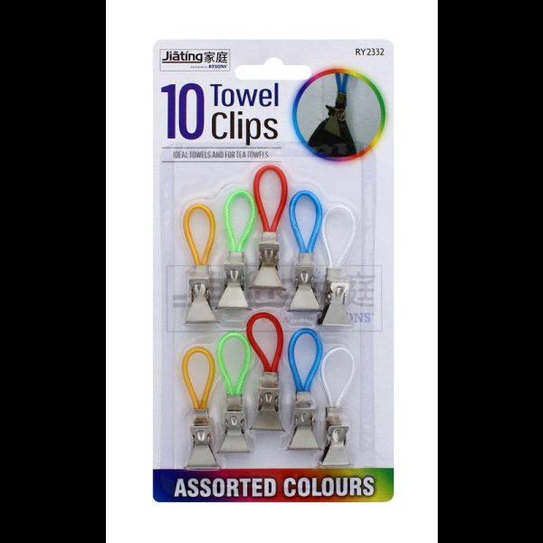 RYSONS TOWEL CLIPS 10PCE