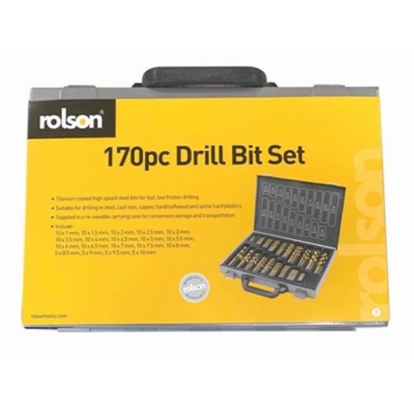 ROLSON HSS DRILL BIT SET 170PC