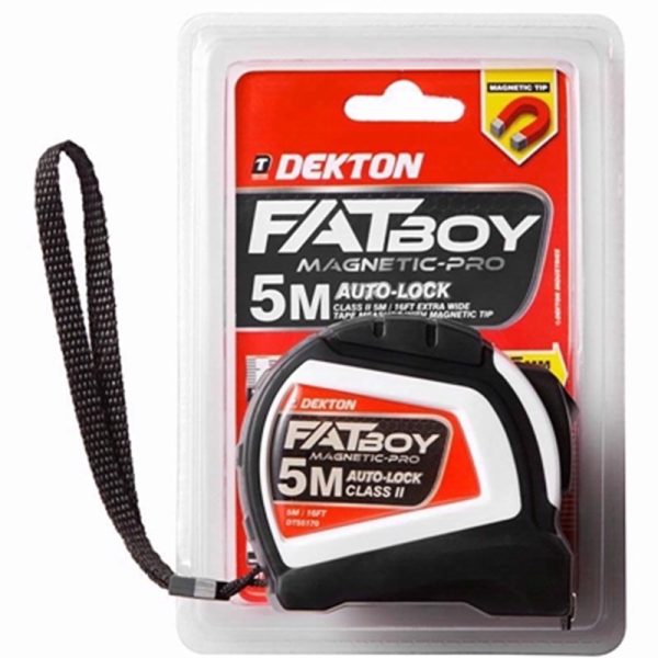 DEKTON FATBOY MAGNET TAPE MEASURE 5MX25MM