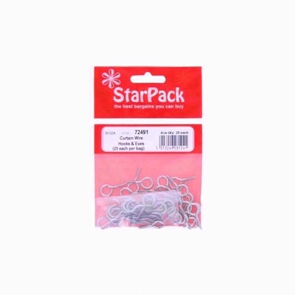 STARPACK CURTAIN WIRE HOOKS & EYE