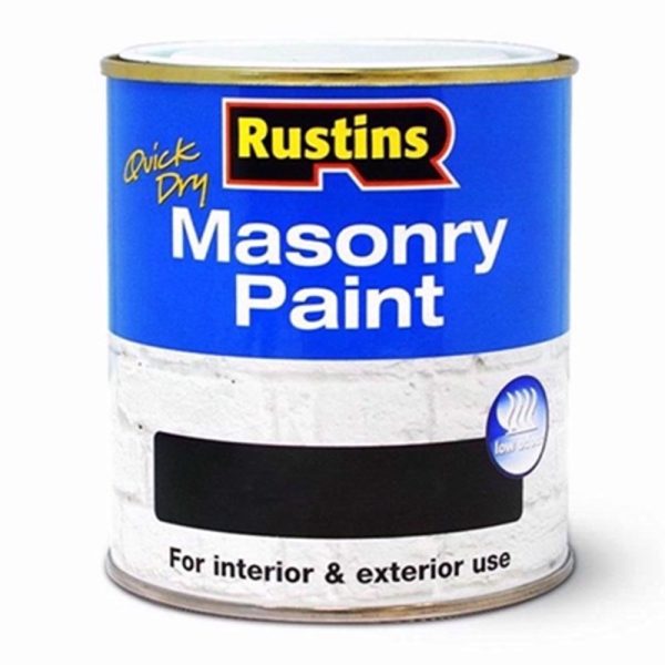 RUSTINS MASONRY PAINT WHITE 250ML