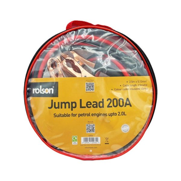 ROLSON JUMP LEAD 2.5M 200AMP