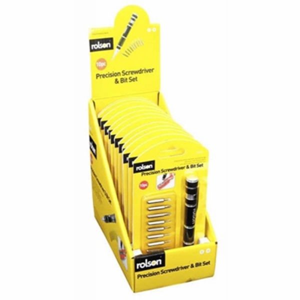 ROLSON PRECISION SCREWDRIVER SET 9 IN 1