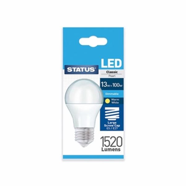 STATUS DIMMABLE LED GLS ES PEARL W/W 13W 100W